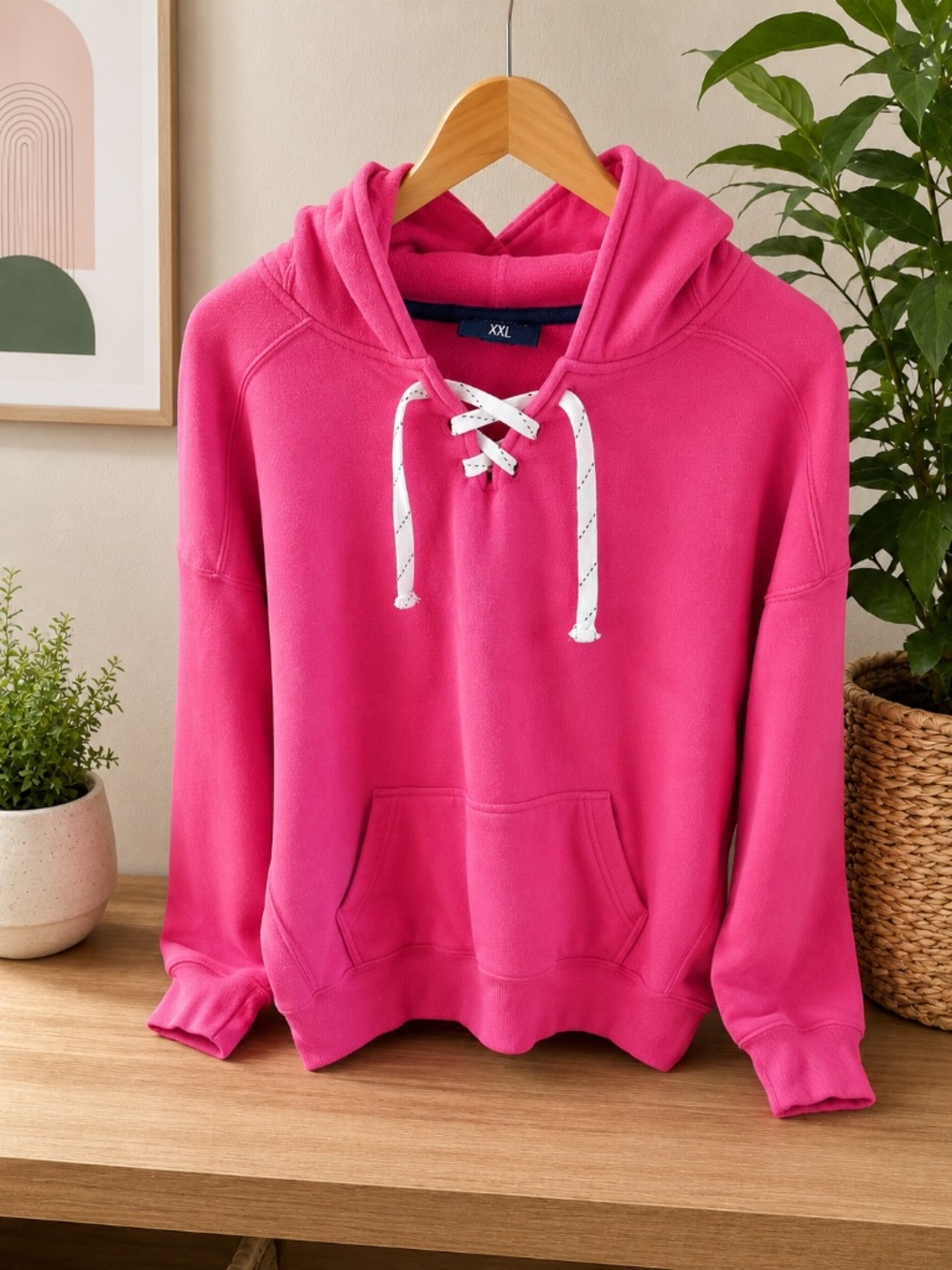 J.America- Women's Hoodie-SZ XXL- Hot Pink